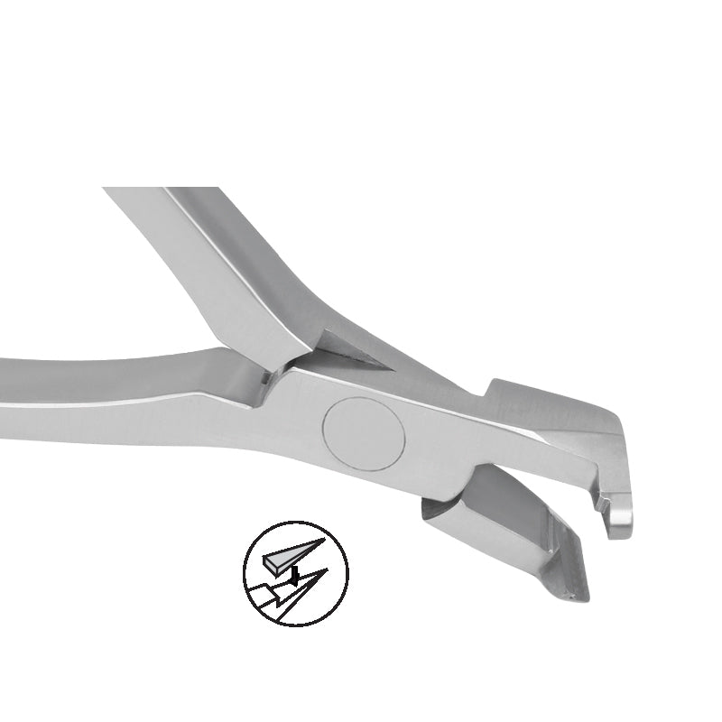 Distal End  Cutter Safety Hold Mini with Long Handle , Orthodontic Cutter