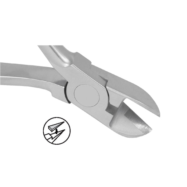 Hard Wire Cutter Angle 15 Degree , Orthodontic Cutter