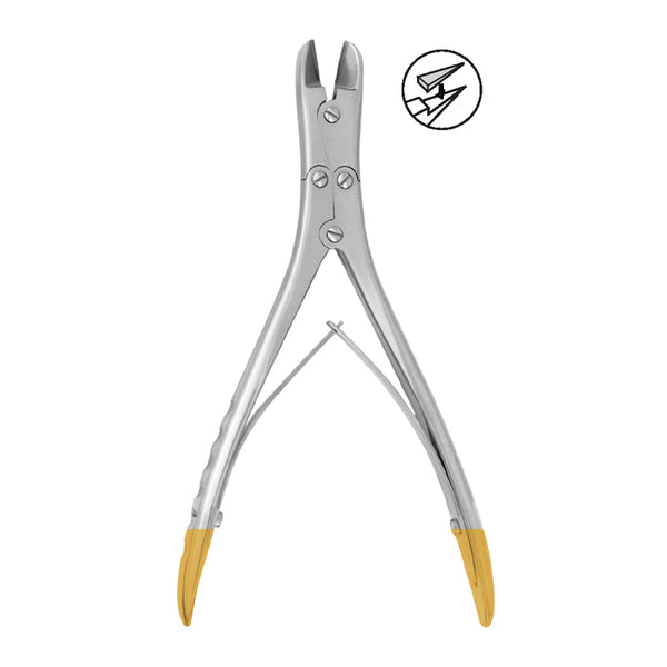 Wire Cutter, Heavy Duty Shanks Spring Style , Orthodontic Cutter